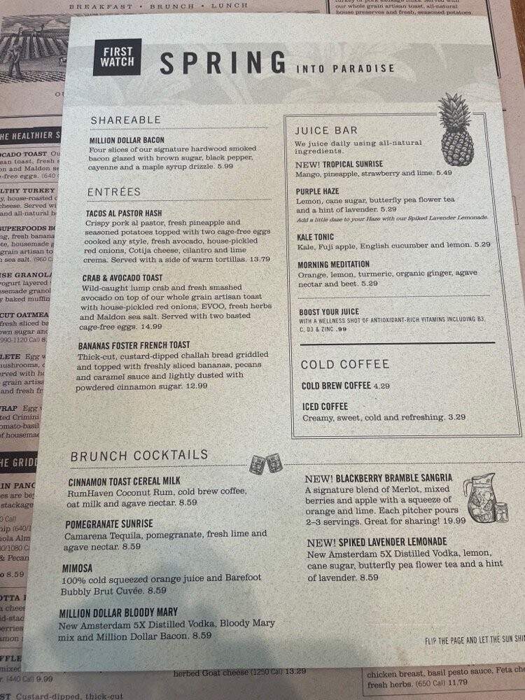 First Watch - Overland Park, KS menu_pic