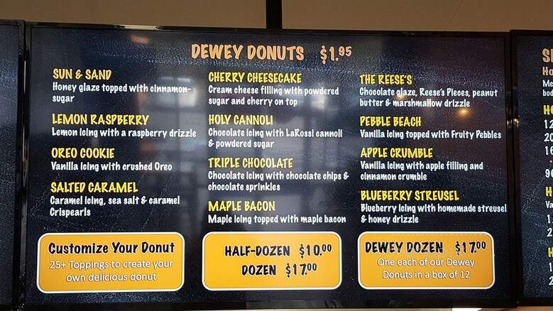 Dewey Donut Co - Forest Hill, MD menu_pic