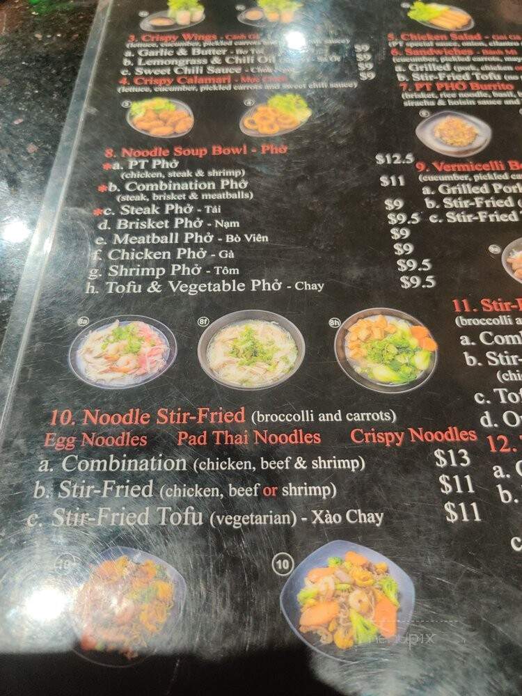 PT Noodles - Avondale, AZ menu_pic