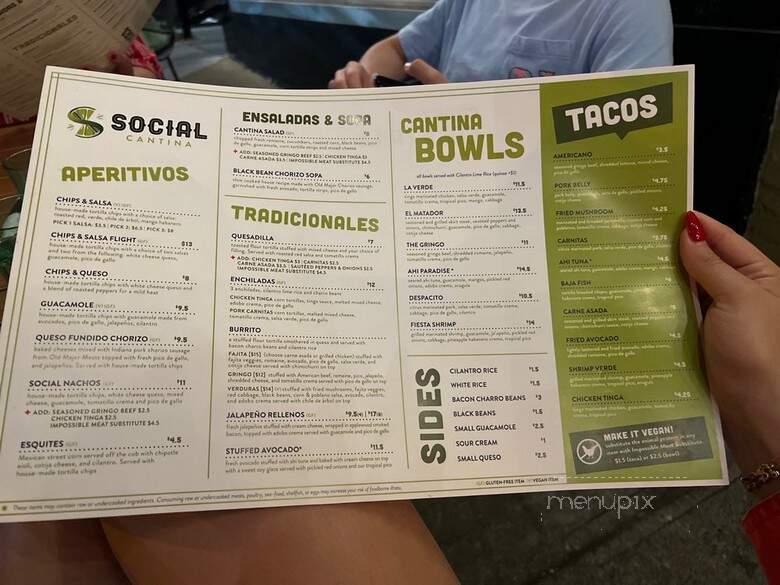 Social Cantina - Bloomington, IN menu_pic