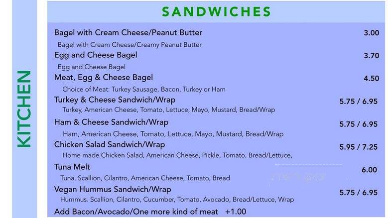 Vinaan Cafe - Lowell, MA menu_pic