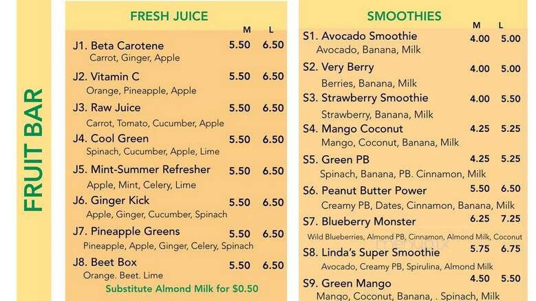 Vinaan Cafe - Lowell, MA menu_pic