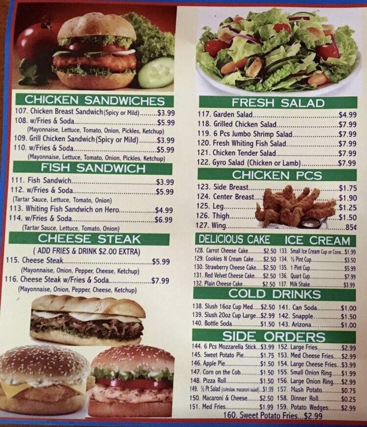 Halal Crown Chicken Burger and Gyro - Staten Island, NY menu_pic
