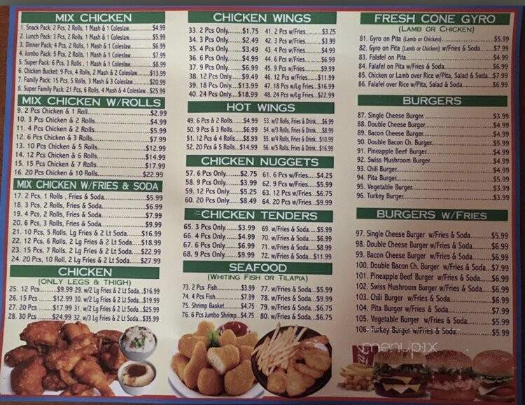 Halal Crown Chicken Burger and Gyro - Staten Island, NY menu_pic