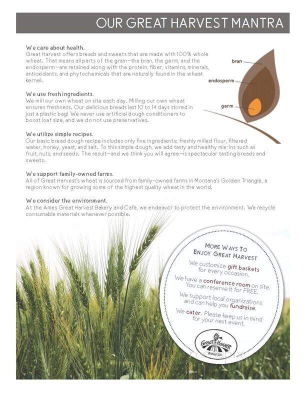 Great Harvest Bakery & Cafe - Ames, IA menu_pic