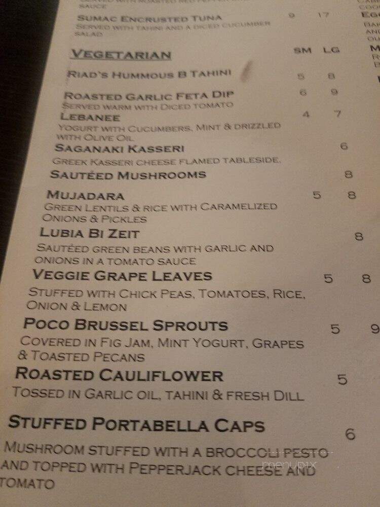 Poco Piatti - Toledo, OH menu_pic