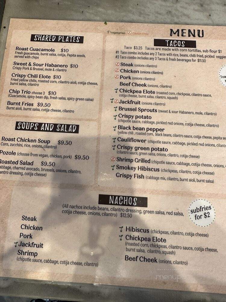 Str8 up Tacos - Lakewood, CA menu_pic