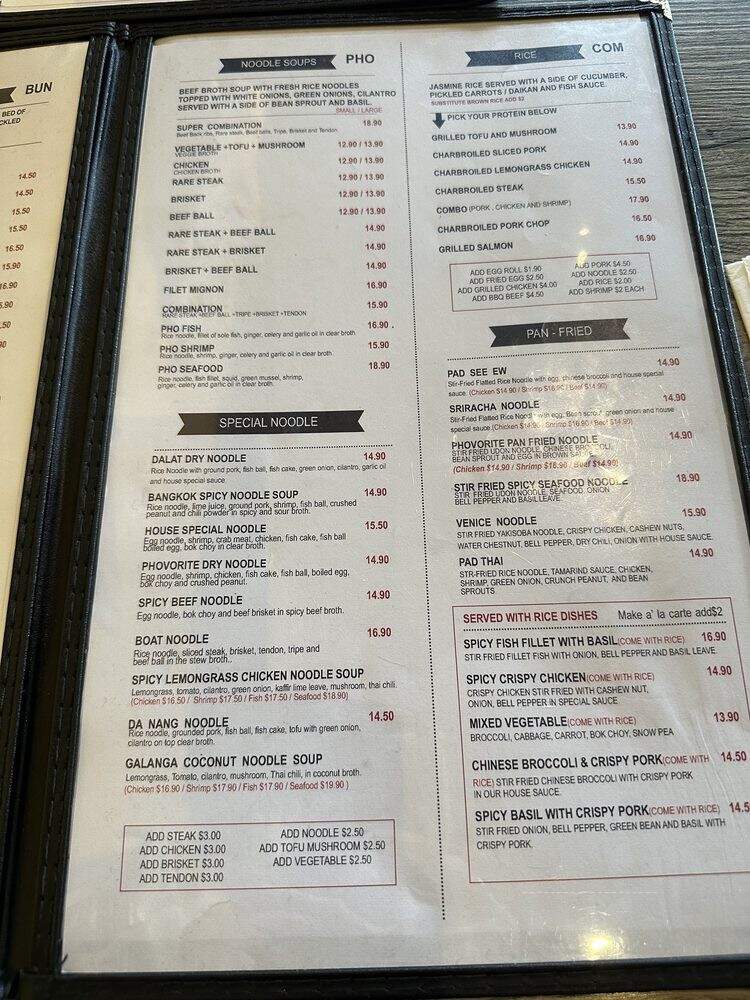 Phovorite Vietnamese Kitchen - Culver City, CA menu_pic