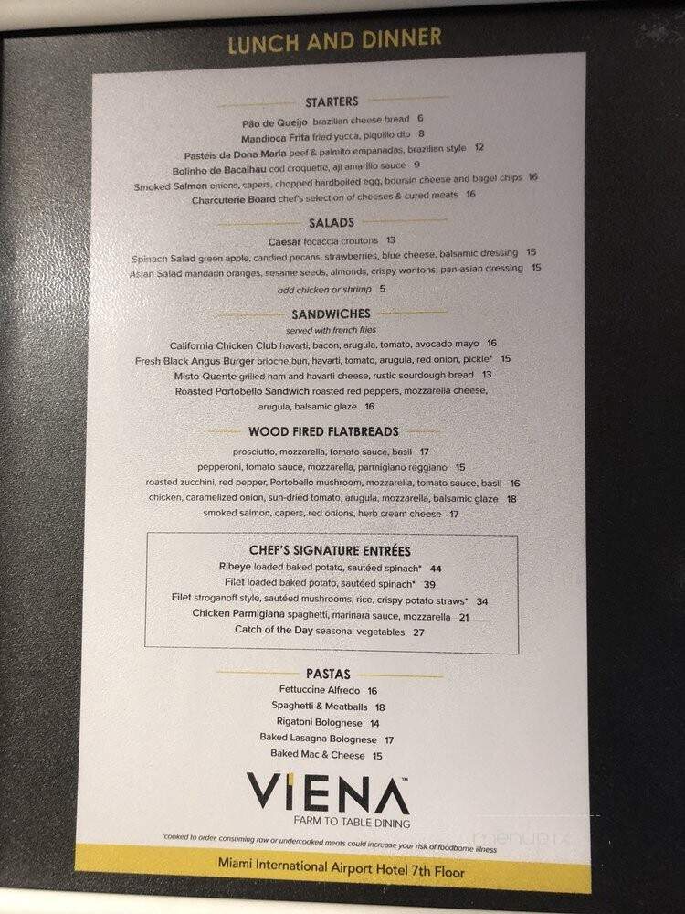 Viena - Miami, FL menu_pic