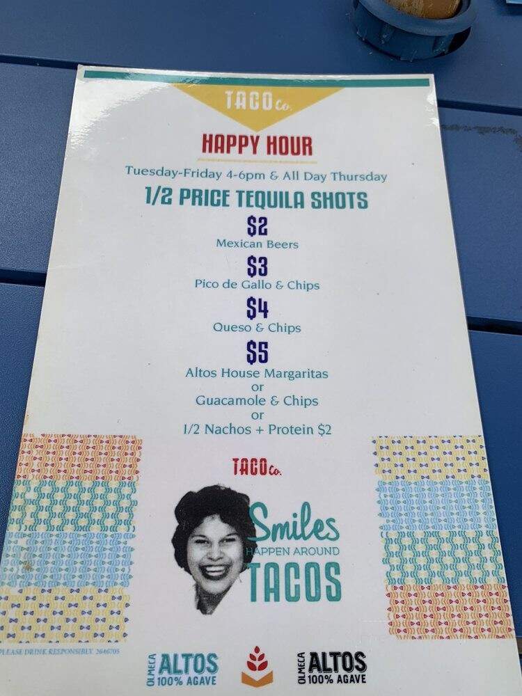 Taco Co - Omaha, NE menu_pic