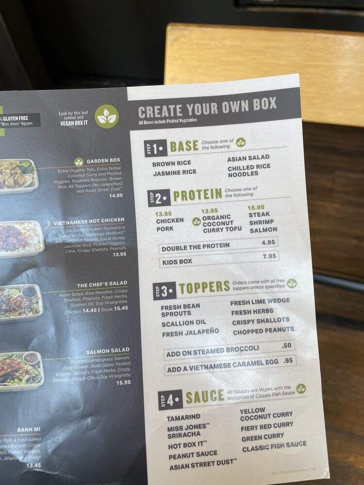 Asian Box - Campbell, CA menu_pic