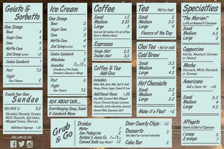 Caff Mariani - Elgin, IL menu_pic