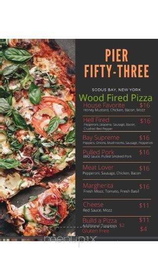 Pier Fifty-Three - Wolcott, NY menu_pic