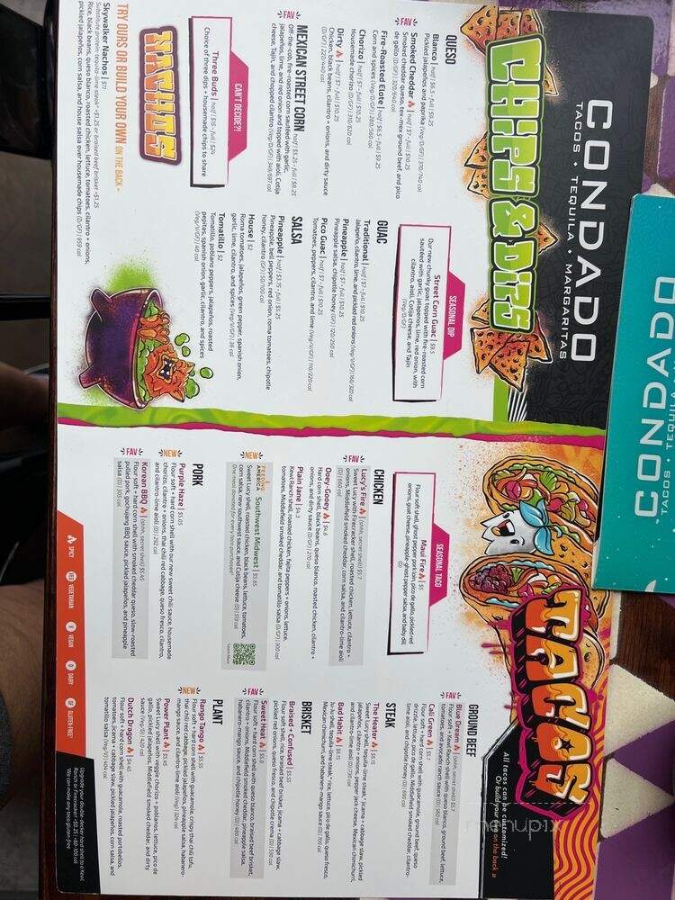 Condado Tacos - Cincinnati, OH menu_pic