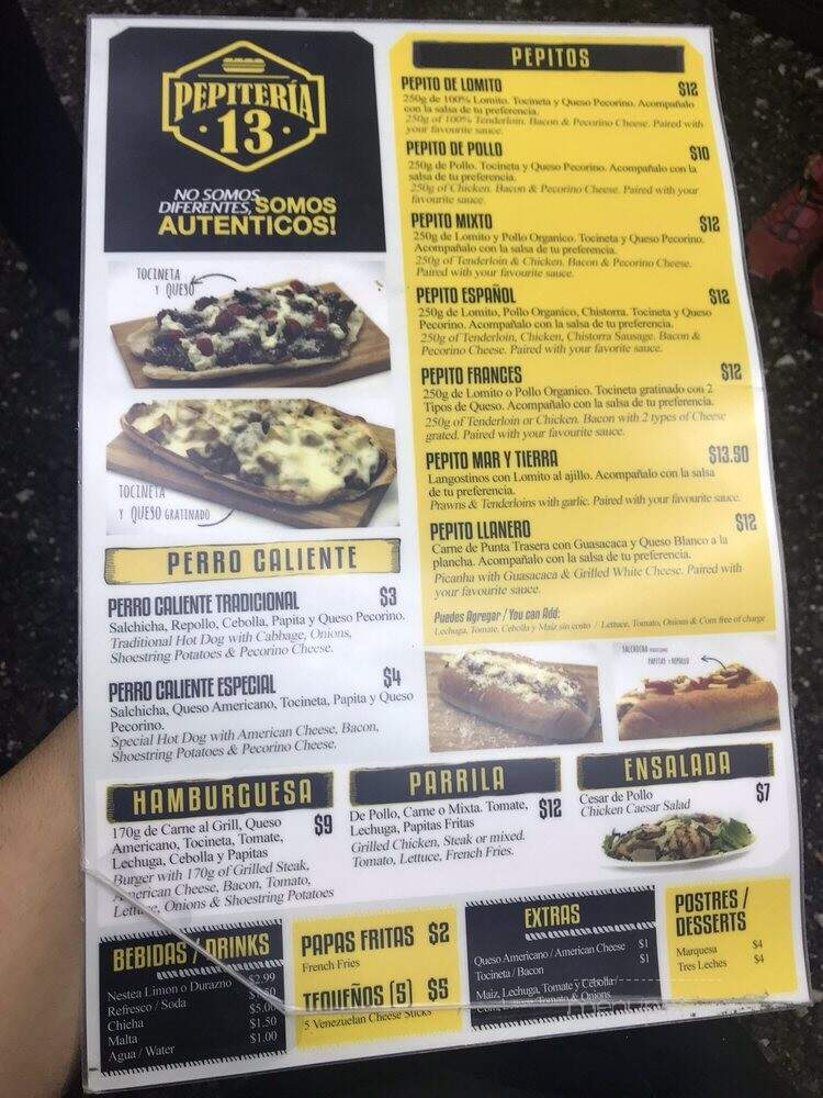 Pepiteria 13 - Miami, FL menu_pic