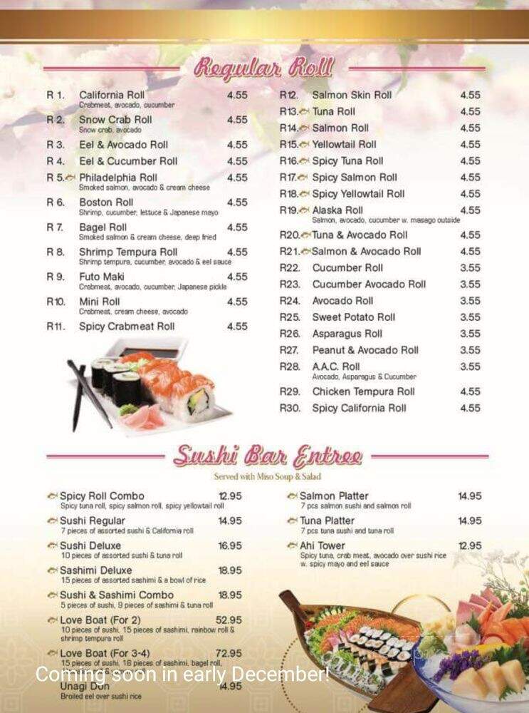 Tokyo - Junction City, KS menu_pic