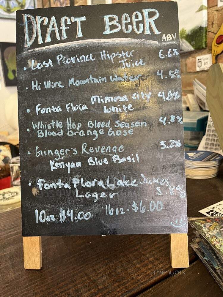 BAD Craft - Black Mountain, NC menu_pic