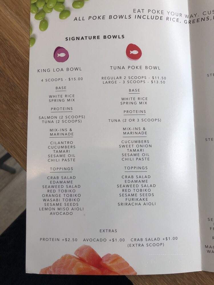 Poke Loa - New Orleans, LA menu_pic