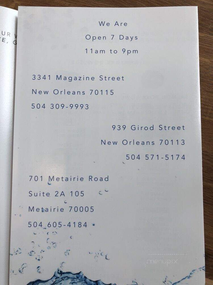 Poke Loa - New Orleans, LA menu_pic