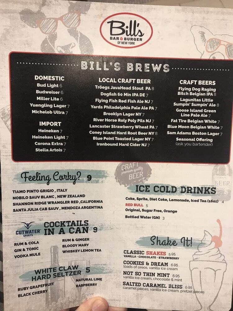 Bills Bar & Burger - Atlantic City, NJ menu_pic