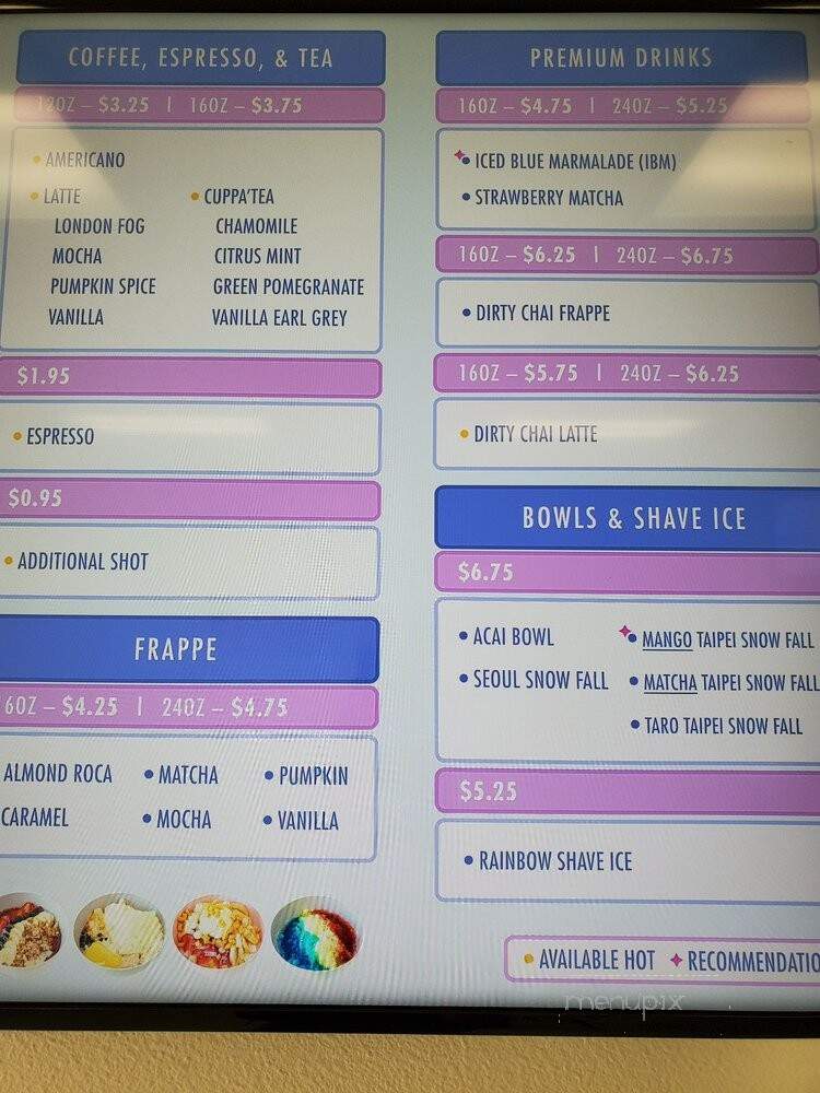 Tea Stop - Redding, CA menu_pic