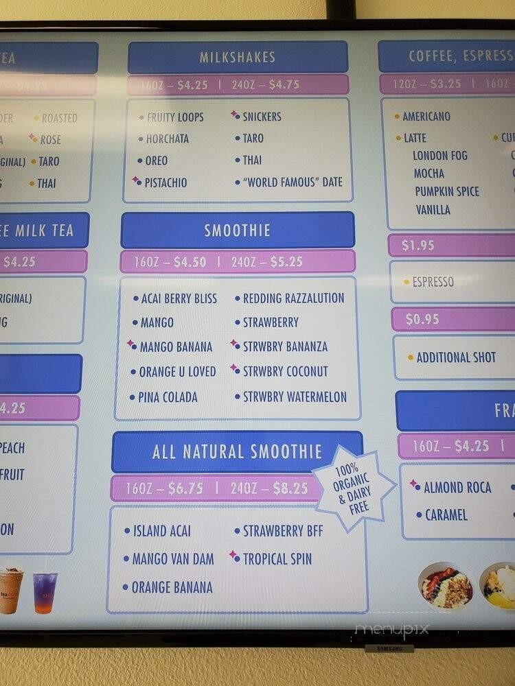 Tea Stop - Redding, CA menu_pic