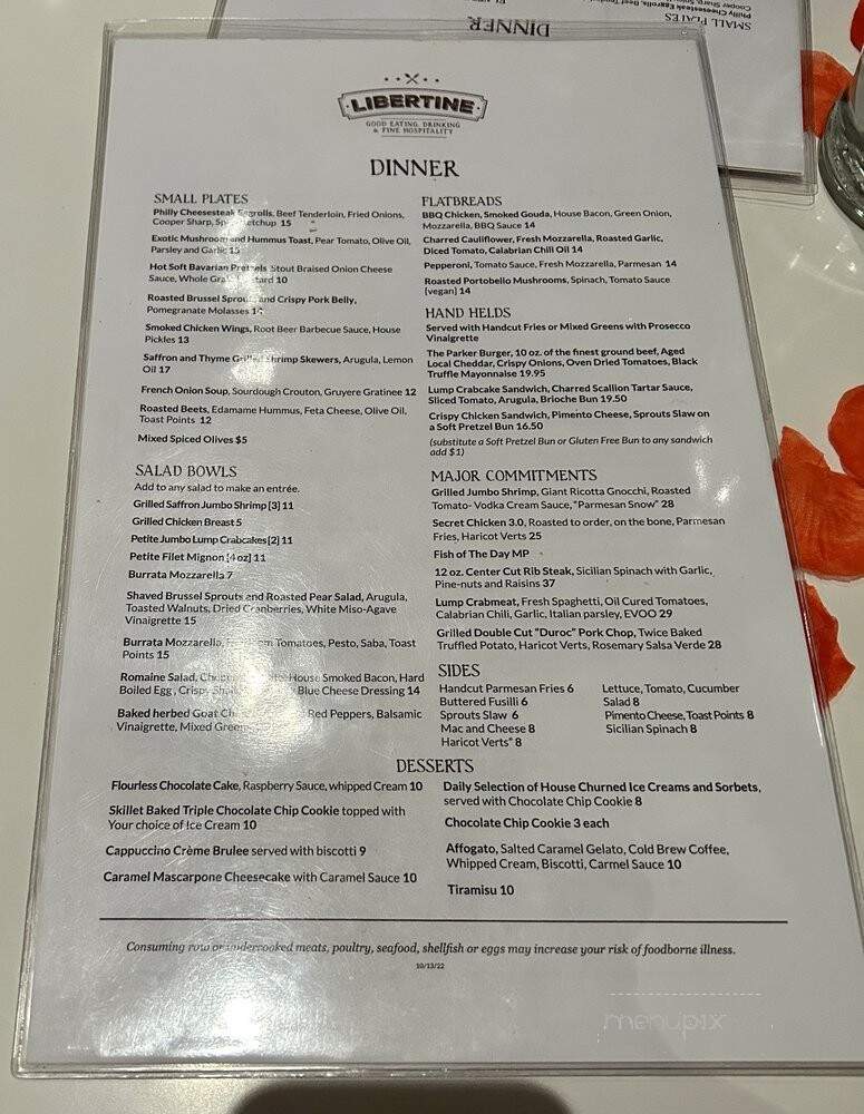 Libertine - Philadelphia, PA menu_pic