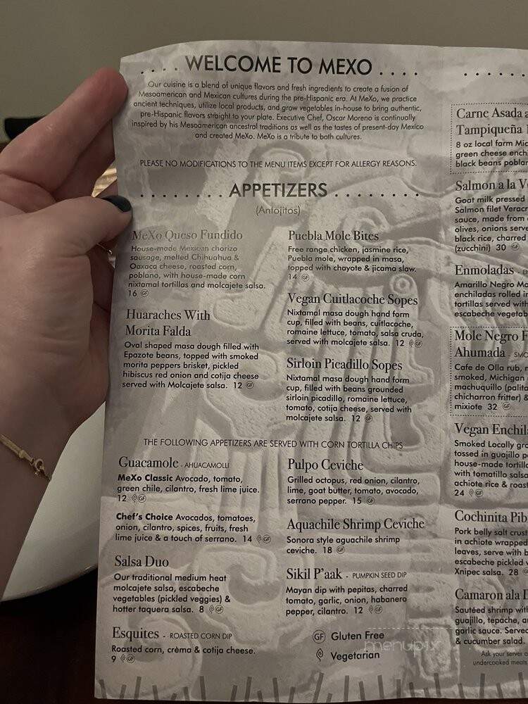 Mexo - Grand Rapids, MI menu_pic