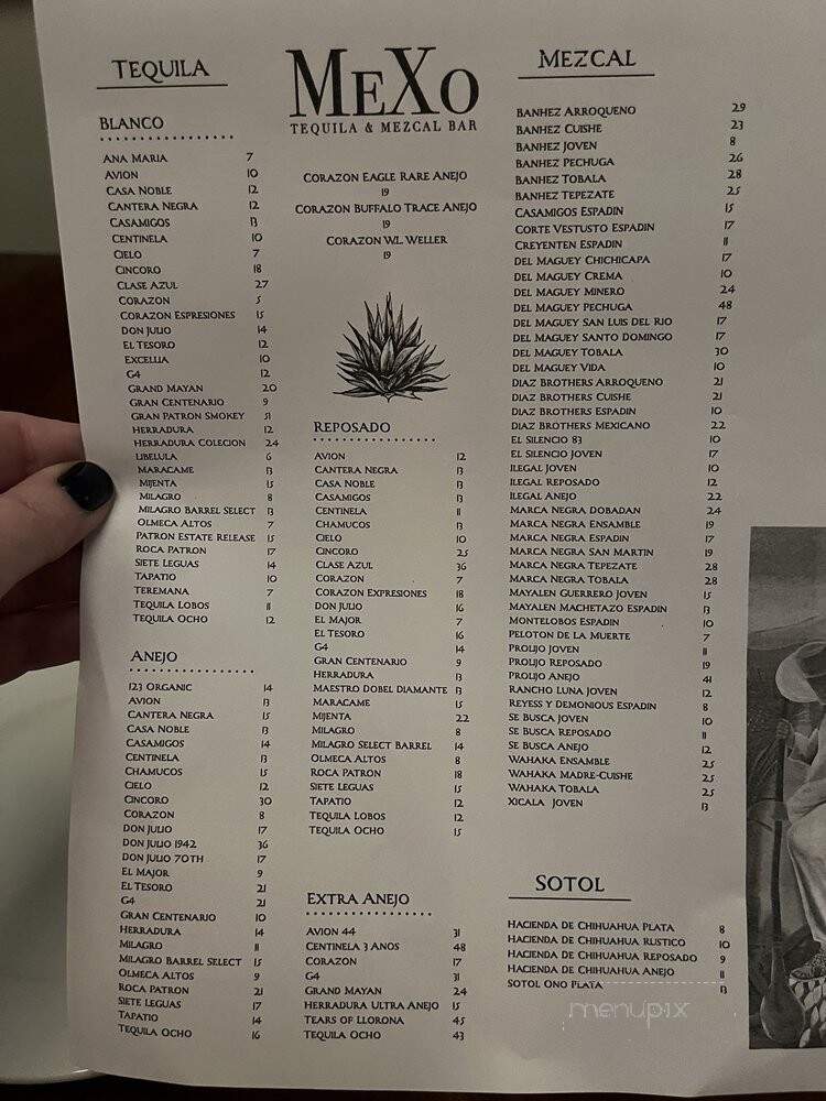 Mexo - Grand Rapids, MI menu_pic