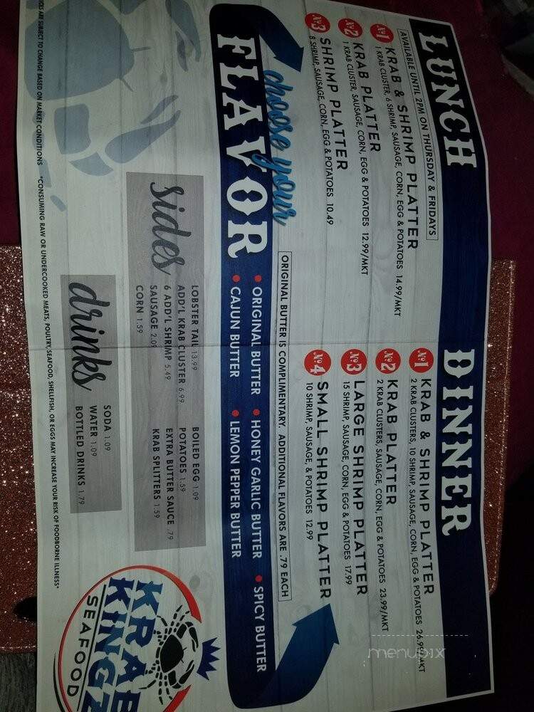 Krab Kingz Seafood - St. Louis, MO menu_pic
