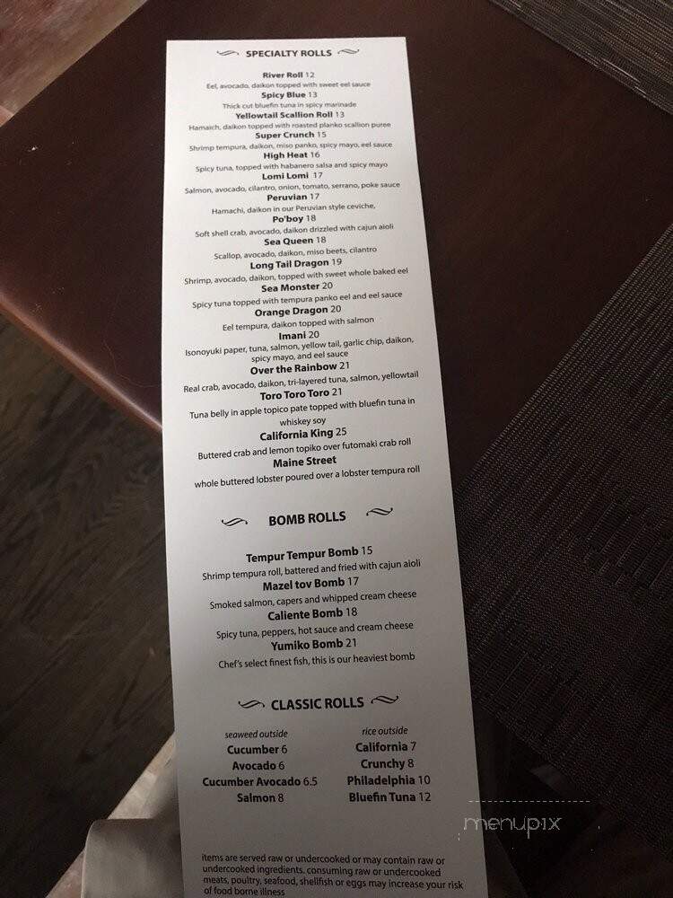Yumiko - Palmetto, GA menu_pic