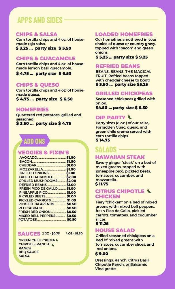 Tiki Loco Deep Ellum - Dallas, TX menu_pic
