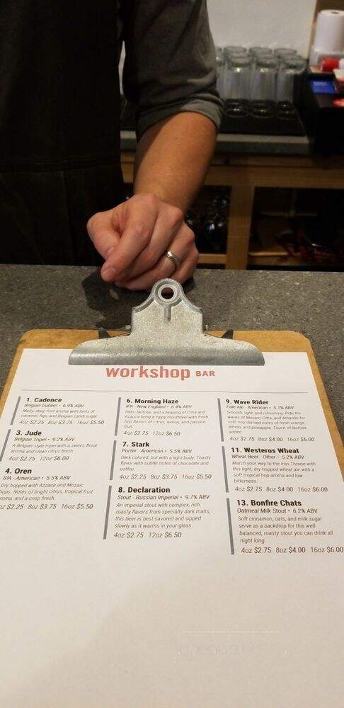 Reformation Brewery - Woodstock, GA menu_pic