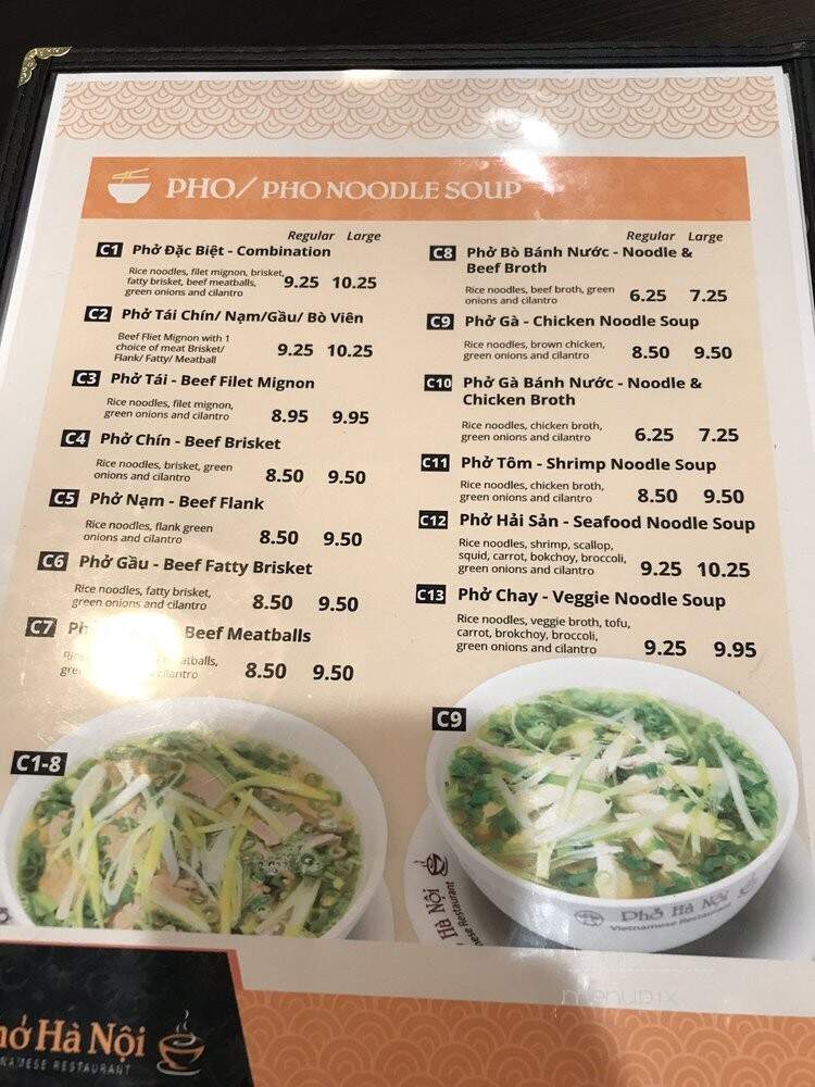 Pho Hanoi Vietnamese Restaurant - La Verne, CA menu_pic