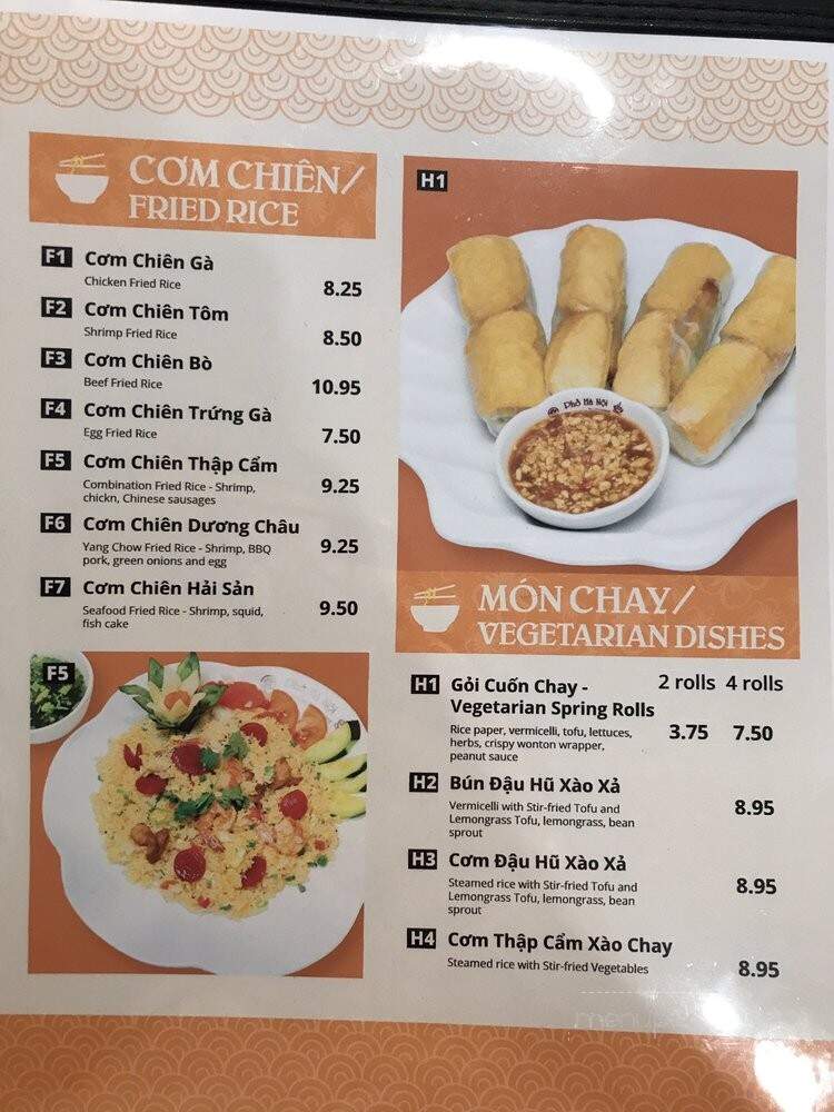 Pho Hanoi Vietnamese Restaurant - La Verne, CA menu_pic