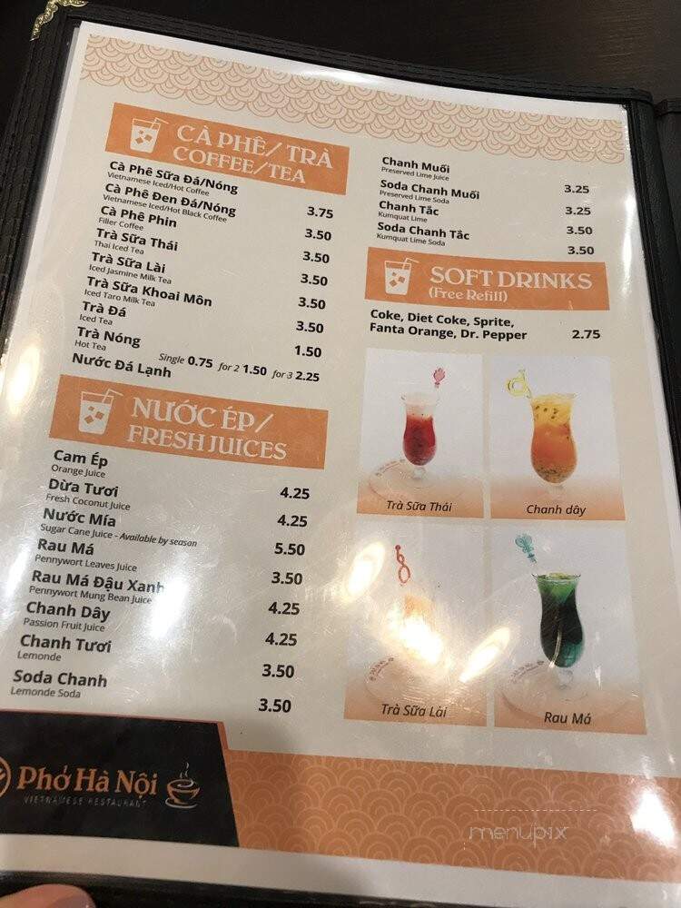 Pho Hanoi Vietnamese Restaurant - La Verne, CA menu_pic