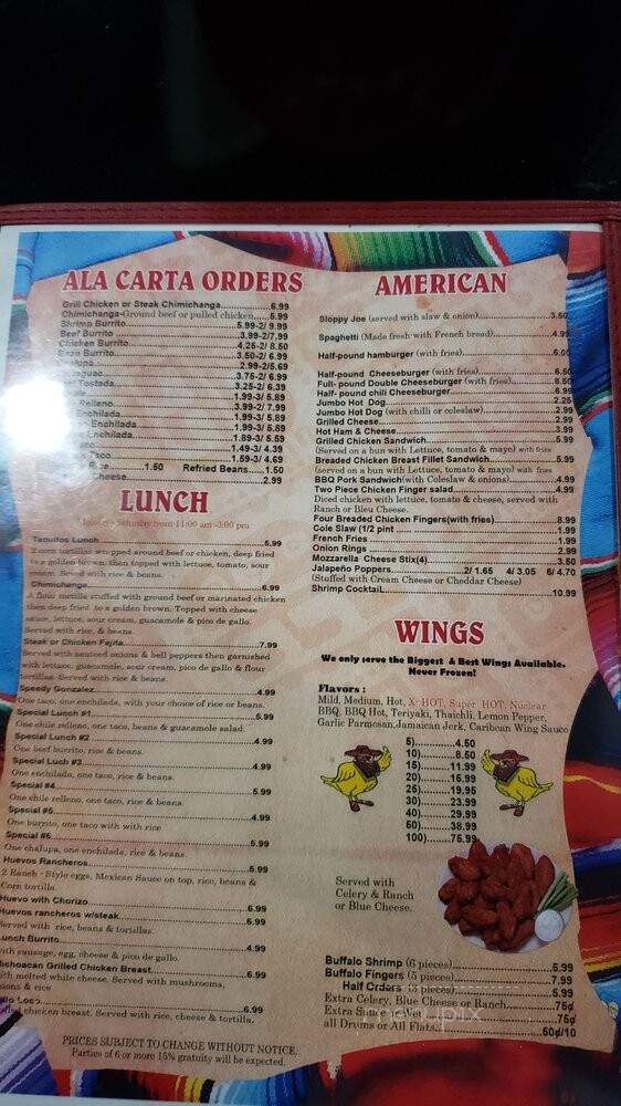 Mexi-Wing 9 - Chattanooga, TN menu_pic