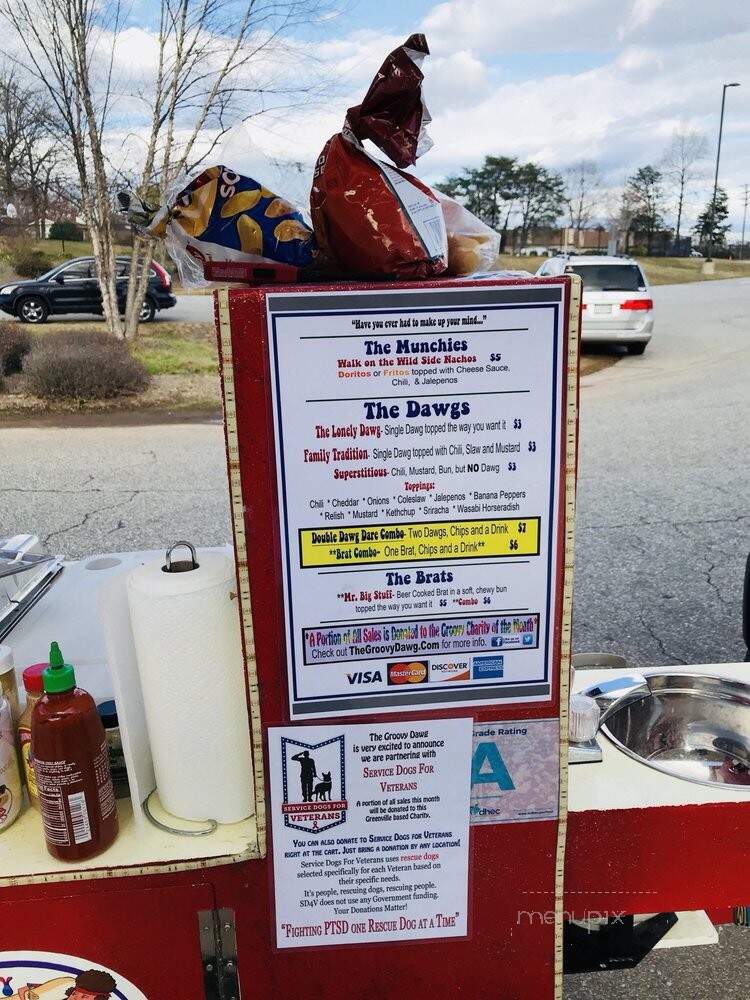 The Groovy Dawg - Greenville, SC menu_pic