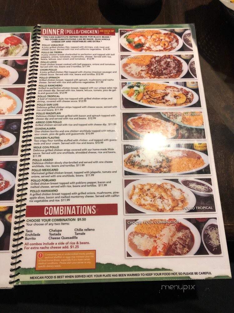 Mi Tierra Mexican Restaurant - Louisville, KY menu_pic