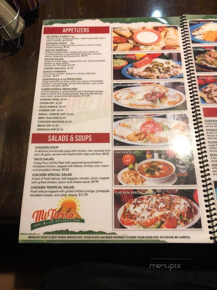 Mi Tierra Mexican Restaurant - Louisville, KY menu_pic