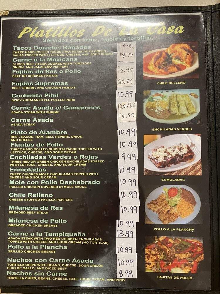 La Fondita D.F - Midvale, UT menu_pic