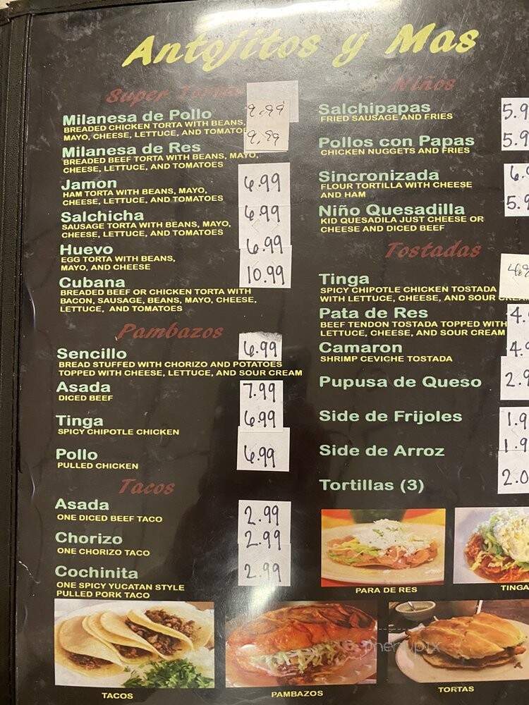 La Fondita D.F - Midvale, UT menu_pic