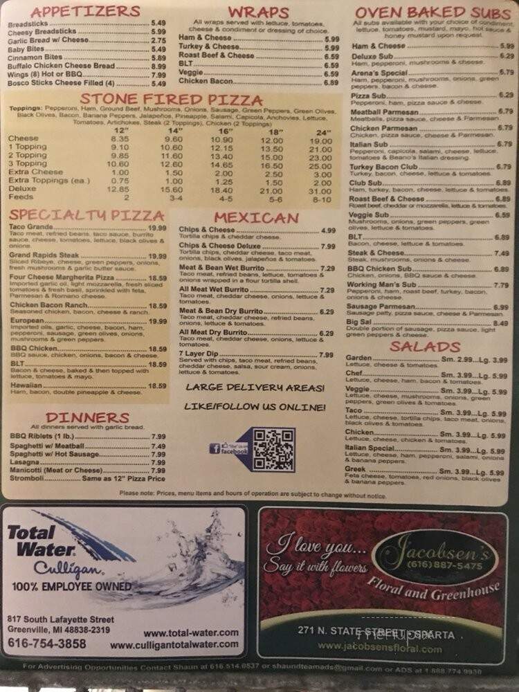 Arena's Pizza - Rockford, MI