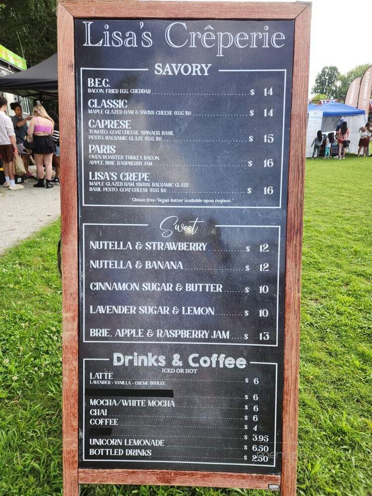 Lisa's Creperie - Senoia, GA menu_pic
