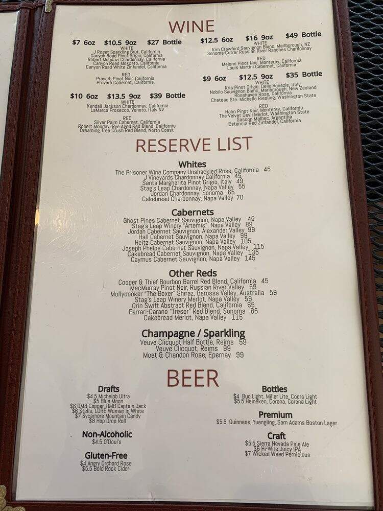 Red Rocks Cafe- Indian Land - Indian Land, SC menu_pic