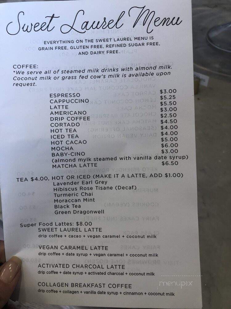 Sweet Laurel Bakery - Pacific Palisades, CA menu_pic