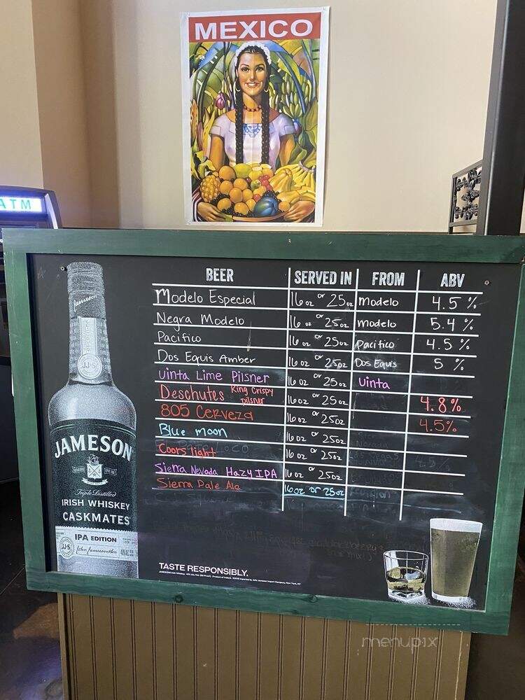 Cantina Los Tres Hombres - Sparks, NV menu_pic