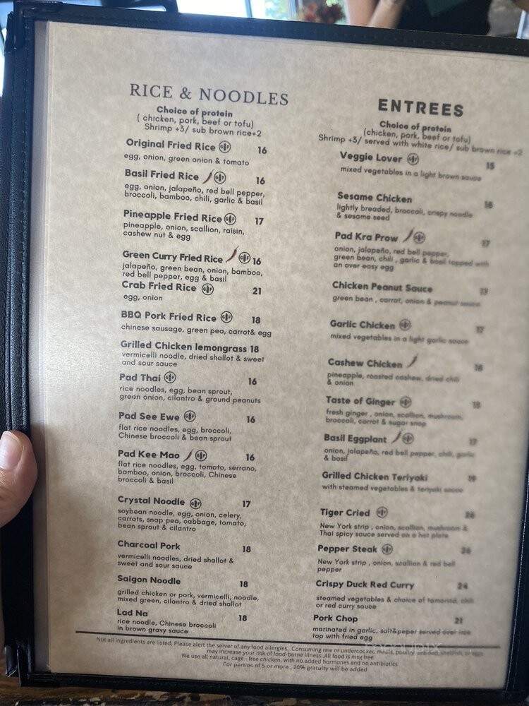 Greenmango by thaispice - Austin, TX menu_pic