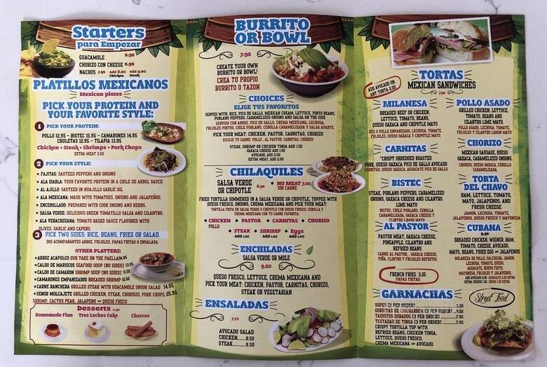Benji's Taqueria Mexican Grill Caldwell - Caldwell, NJ menu_pic