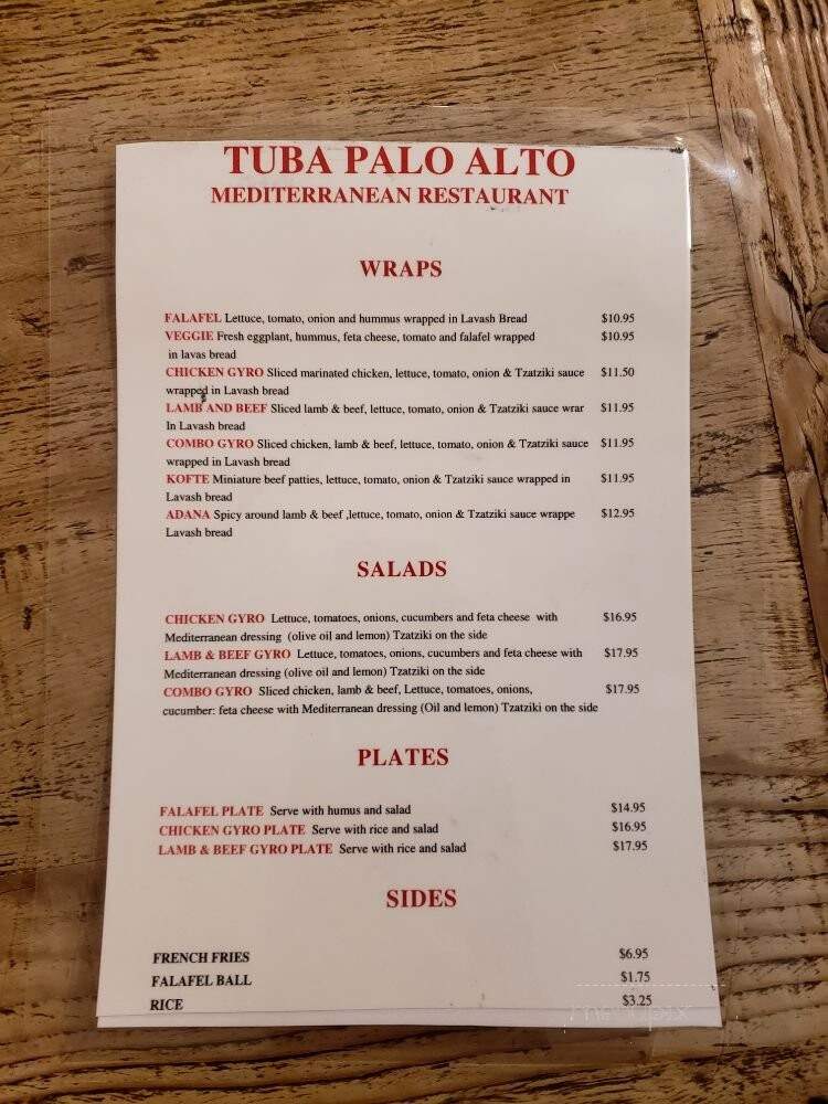 Tuba Express Palo Alto - Palo Alto, CA menu_pic
